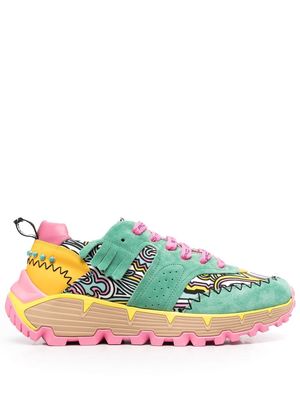 ETRO Earthbeat abstract-print sneakers - Green