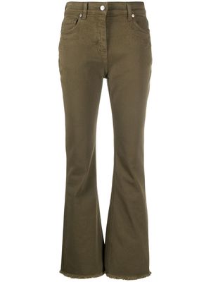 ETRO embroidered flared jeans - Green
