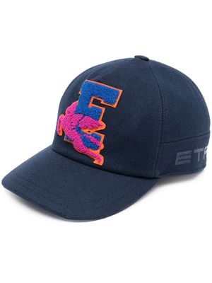 ETRO embroidered-logo detail baseball cap - Blue