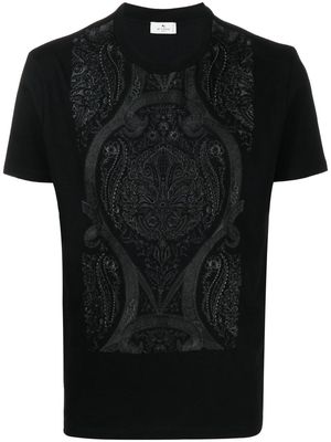 ETRO embroidered-logo T-shirt - Black