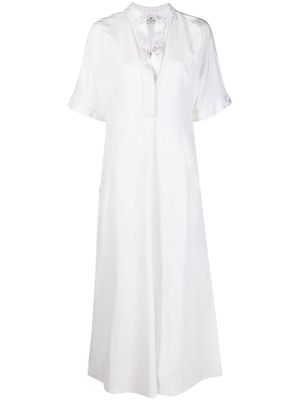 ETRO embroidered midi dress - White