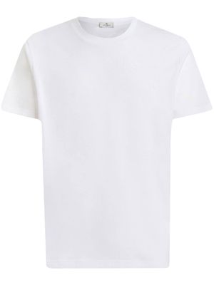 ETRO embroidered short-sleeved T-shirt - White