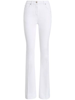 ETRO embroidered straight-leg jeans - White