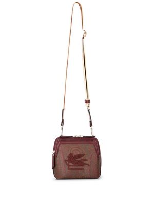 ETRO Essential Pegaso-embroidered crossbody bag - Brown