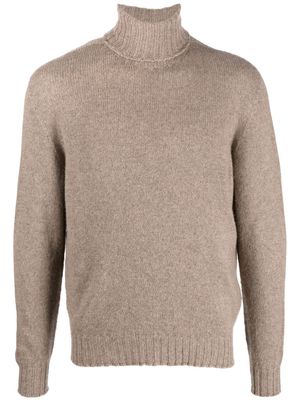 ETRO fine-knit roll-neck jumper - Brown