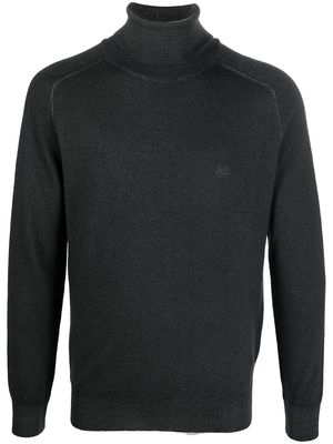 ETRO fine-knit roll-neck jumper - Grey