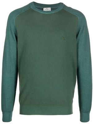 ETRO fine-knit virgin wool jumper - Green