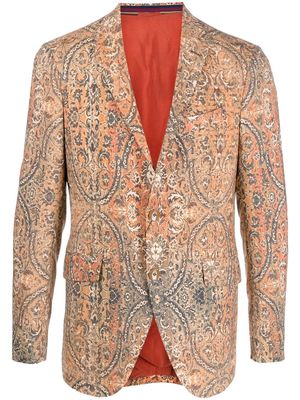 ETRO floral embroidered blazer - Neutrals