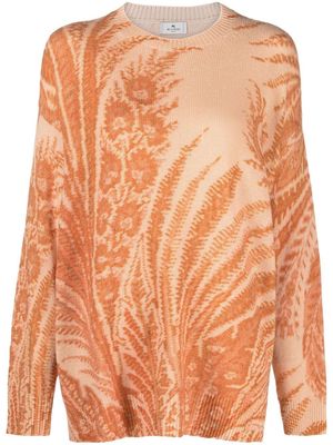 ETRO floral-pattern jumper - Orange