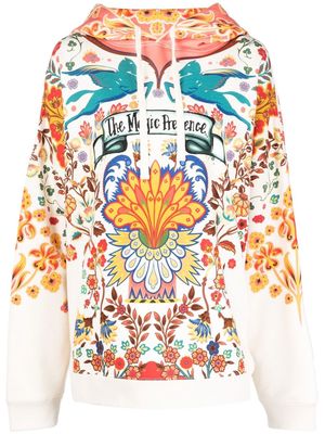 ETRO floral-print hoodie - Neutrals