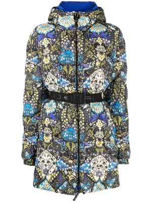 ETRO floral-print quilted coat - Black