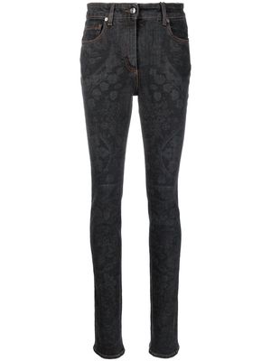 ETRO floral-print skinny jeans - Black