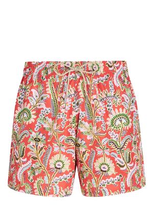 ETRO floral-print swim shorts - Red