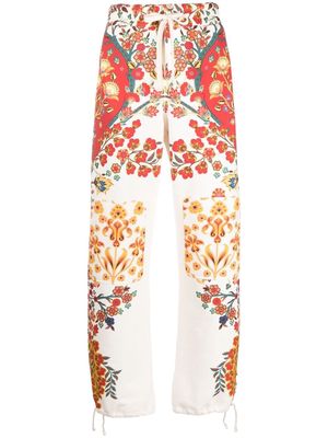 ETRO floral-print track pants - White