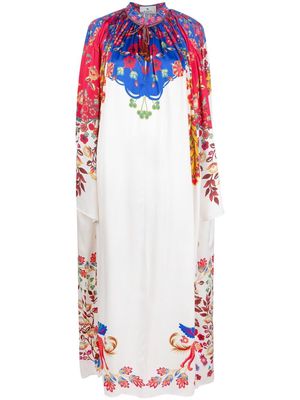 ETRO floral-print tunic dress - Neutrals