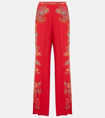 Etro Floral silk crêpe de chine palazzo pants