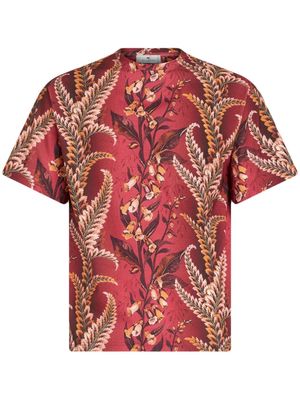 ETRO Foliage-print cotton T-shirt - Red