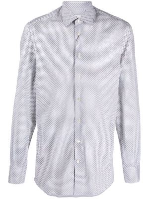 ETRO geometric-pattern long-sleeve shirt - White