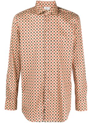 ETRO geometric-pattern slim-cut shirt - Neutrals