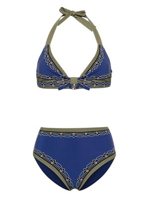 ETRO geometric-print bikini - Blue