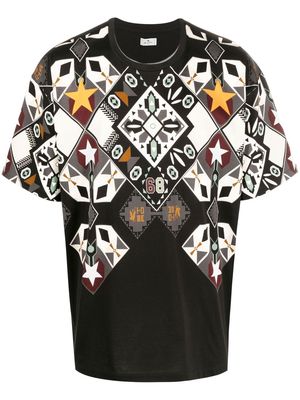 ETRO geometric-print short-sleeve T-shirt - Green
