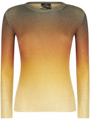 ETRO gradient ribbed knit top - Yellow