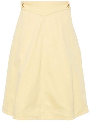 ETRO herringbone midi skirt - Yellow