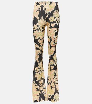 Etro High-rise printed flared pants