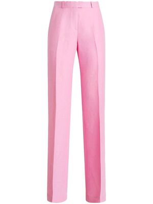 ETRO high-rise staight-leg trousers - Pink