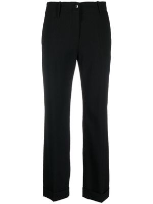 ETRO high-waist cropped tailored trousers - Black