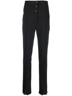 ETRO high-waist slim-fit trousers - Grey