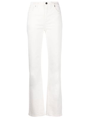 ETRO high-waisted boot-cut jeans - White
