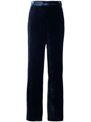ETRO high-waisted straight-leg trousers - Blue