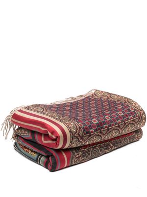 ETRO HOME all-over graphic-print blanket - Red