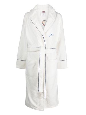ETRO HOME appliqué-detail cotton robe - White