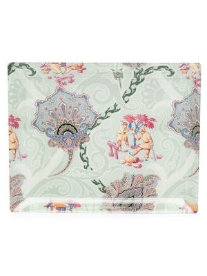 ETRO HOME graphic print tray - Green