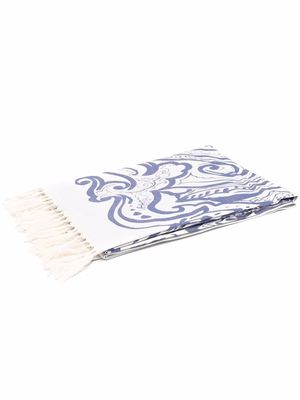 ETRO HOME paisley-jacquard beach towel - Blue