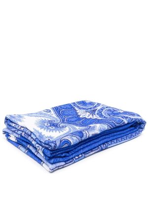 ETRO HOME paisley-print bath towel - Blue
