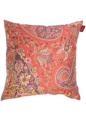 ETRO HOME paisley-print cotton cushion - Purple