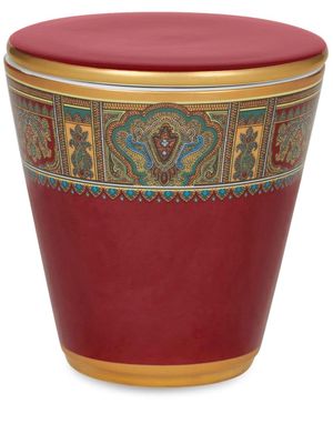 ETRO HOME paisley-print porcelain candle holder - Red