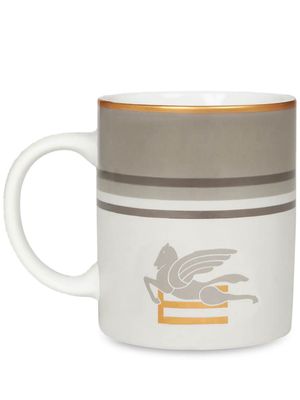 ETRO HOME Pegaso-motif porcelain mug - Grey