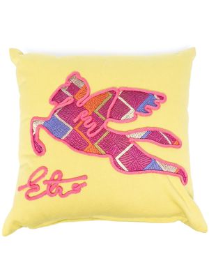 ETRO HOME unicorn-print cushion - Green