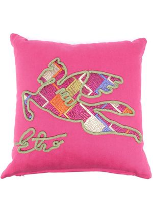 ETRO HOME unicorn-print cushion - Pink