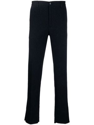 ETRO jacquard-print straight-leg trousers - Blue