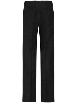ETRO jacquard straight-leg trousers - Black