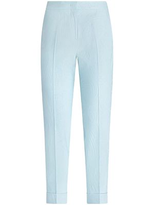 ETRO jacquard tailored trousers - Blue