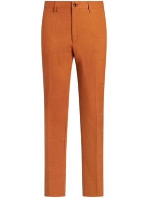 ETRO jacquard tailored trousers - Brown