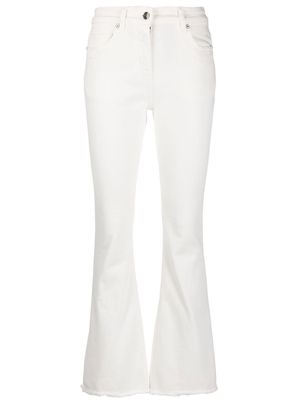 ETRO kick flare mid-rise jeans - White