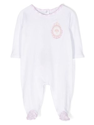 ETRO KIDS embroidered-motif cotton pajamas - White