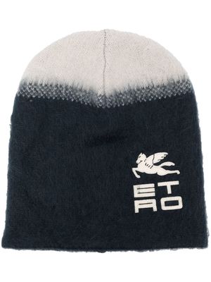 ETRO knitted beanie hat - Blue